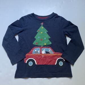 Mini Boden Holiday Christmas Chicken Long Sleeve Shirt